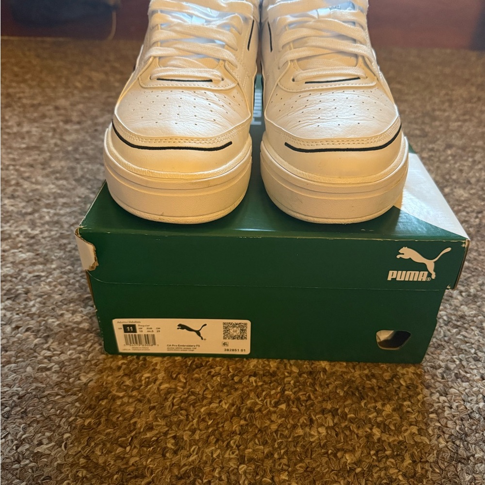 Puma White and Black Men's Sneakers